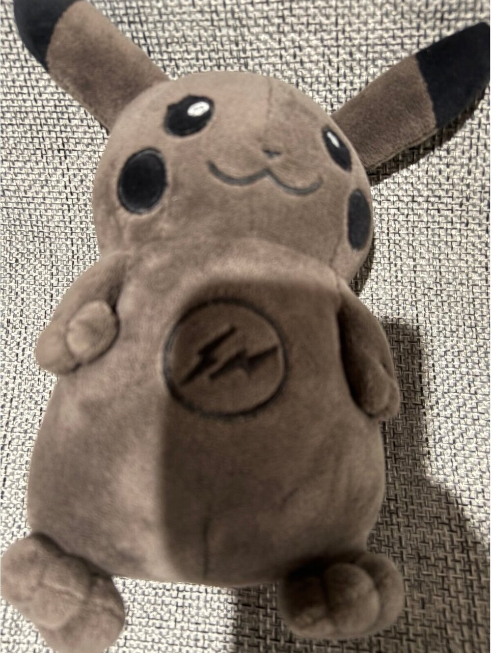 dark gray Pikachu plush from the Thunderbolt Project